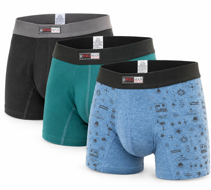 PACK X3  PIERNA CORTA