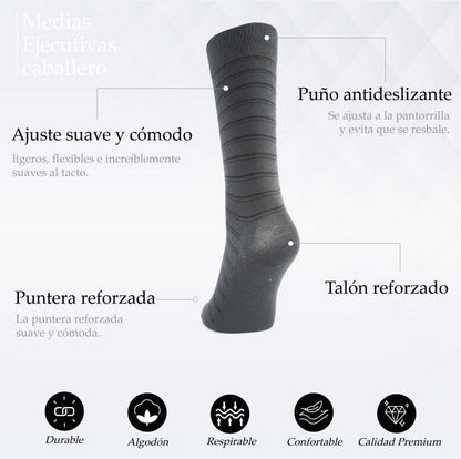 PACK DE 3 MEDIAS EJECUTIVAS