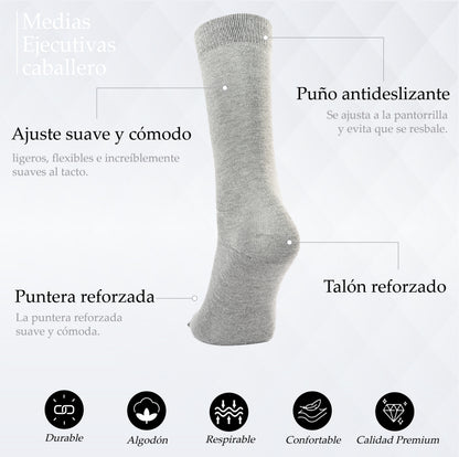 MEDIA EJECUTIVA PUNTA SIN COSTURA UNITARIA