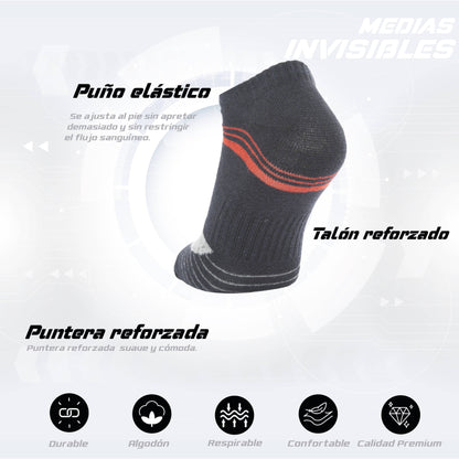 PACK DE 3 MEDIA INVISIBLE