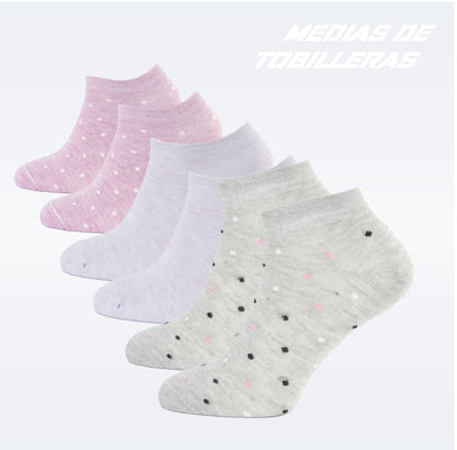 PACK DE 3 MEDIAS TOBILLERAS