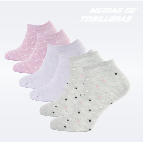 PACK DE 3 MEDIAS TOBILLERAS
