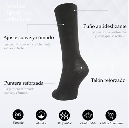 PACK DE 3 MEDIAS EJECUTIVAS