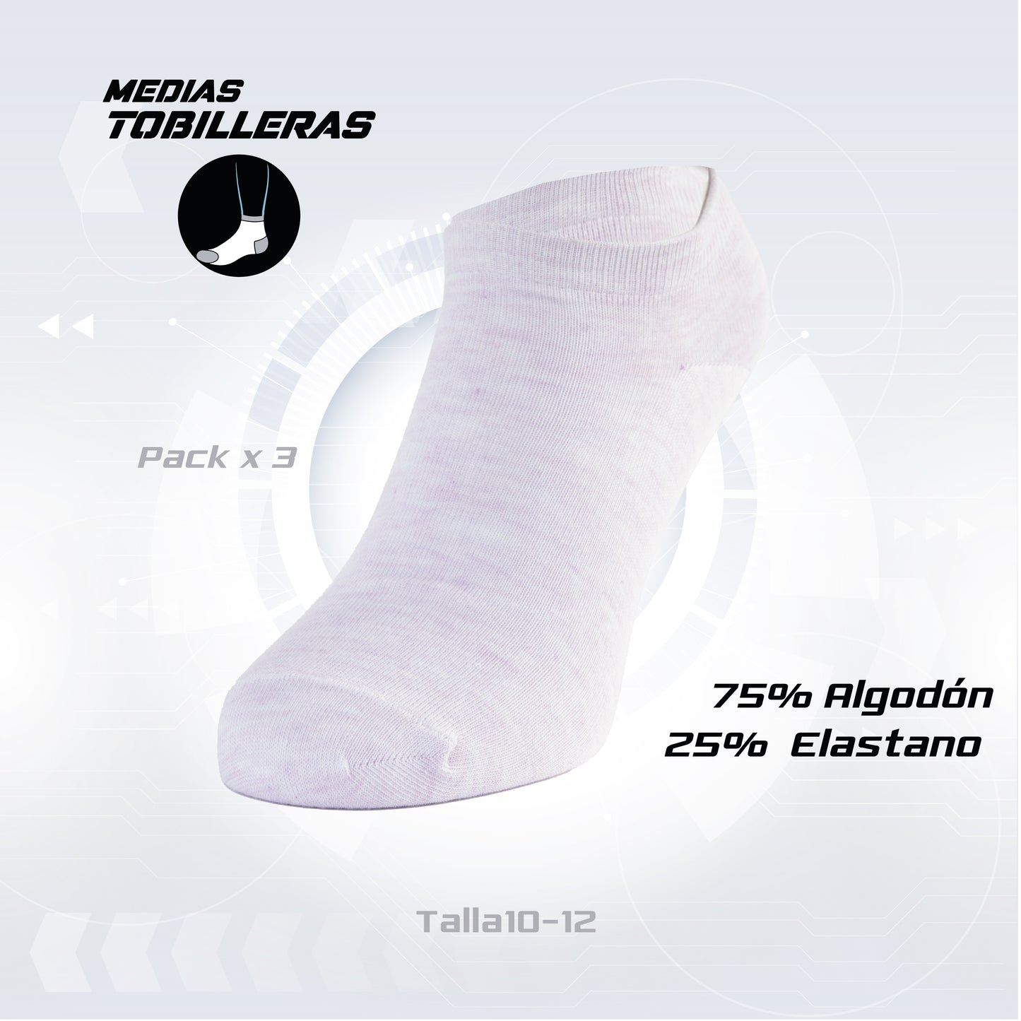 PACK DE 3 MEDIAS TOBILLERAS