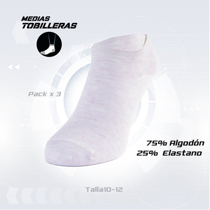 PACK DE 3 MEDIAS TOBILLERAS
