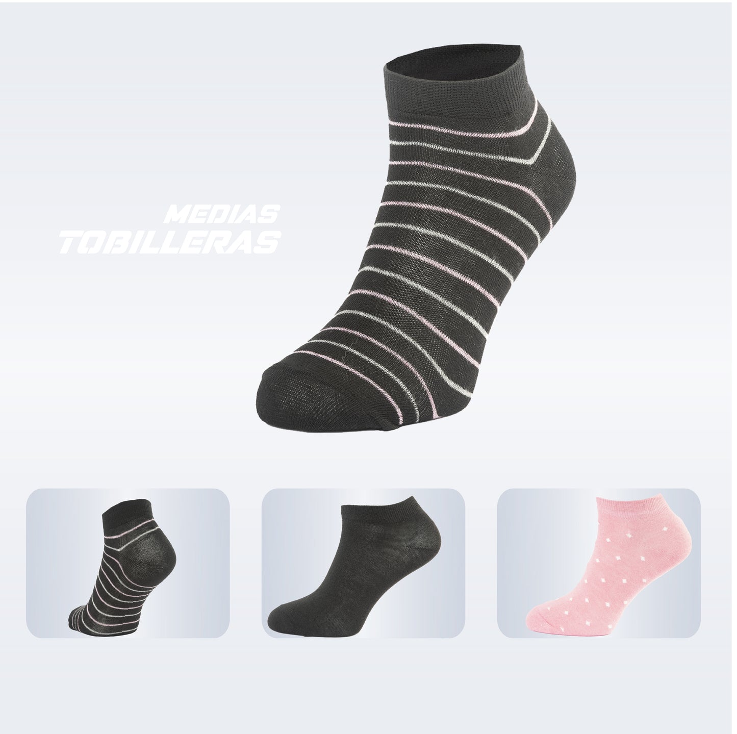 PACK DE 3 MEDIAS TOBILLERAS