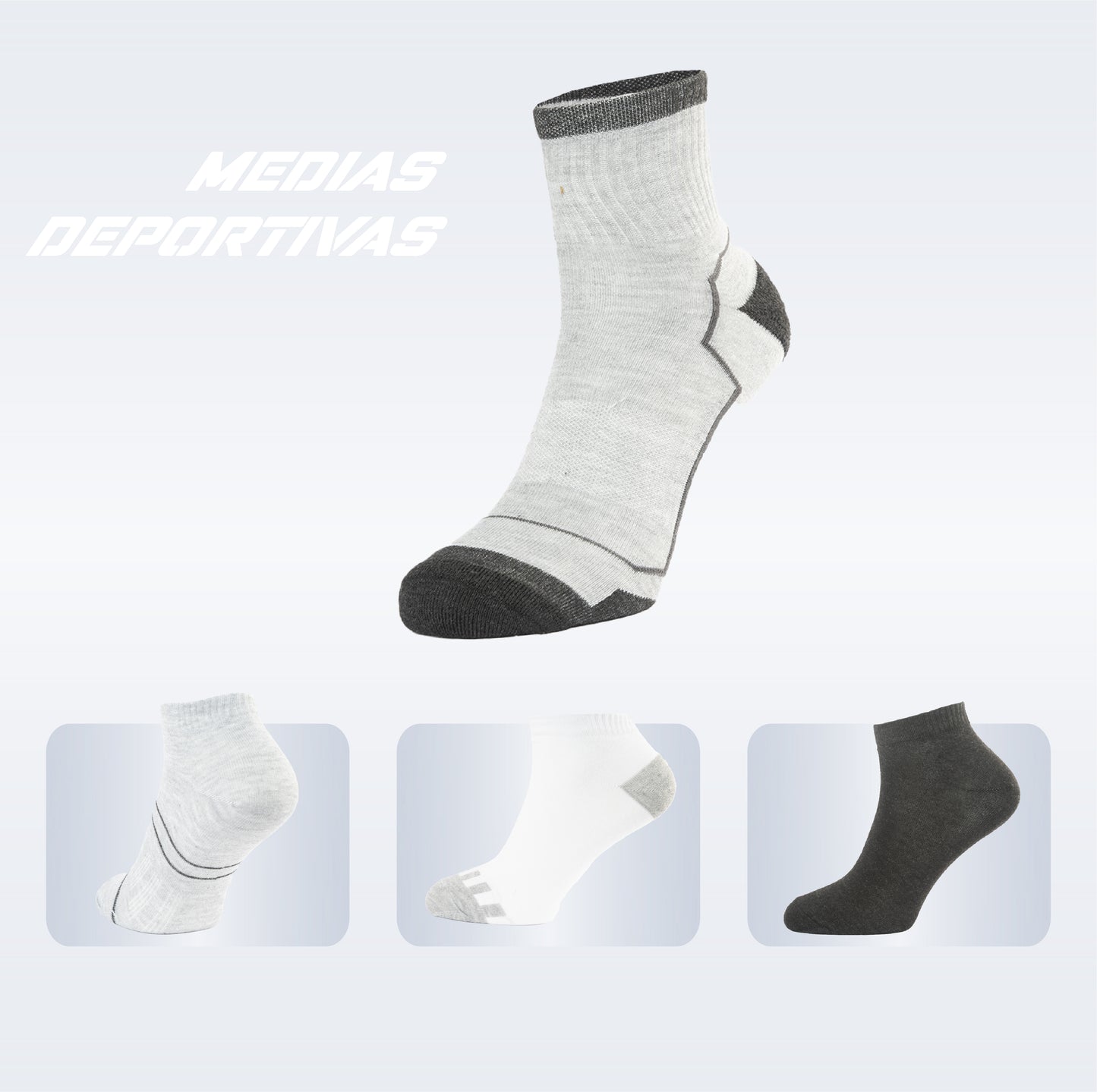 PACK DE 3 MEDIA TOBILLERA
