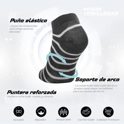 PACK DE 3 MEDIAS TOBILLERAS