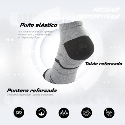 PACK DE 3 MEDIA TOBILLERA