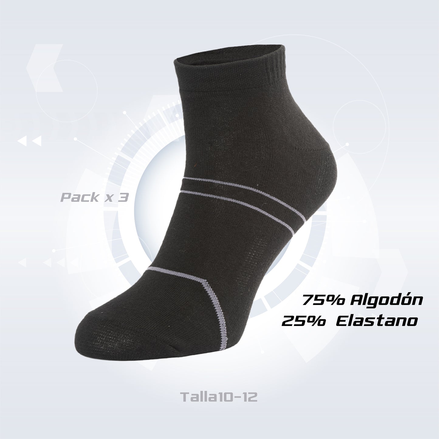 PACK DE 3 MEDIA TOBILLERA