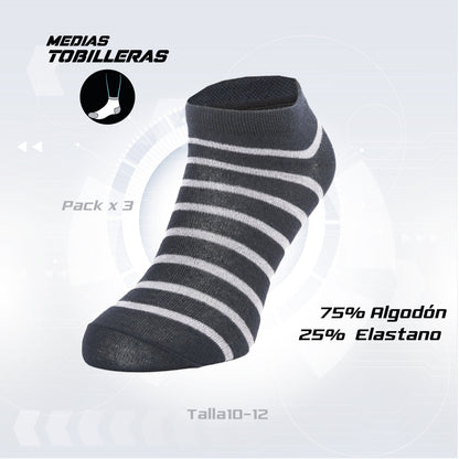 PACK DE 3 MEDIAS TOBILLERAS