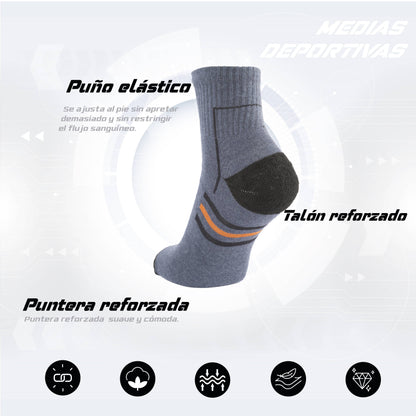 PACK DE 3 MEDIAS TENNIS