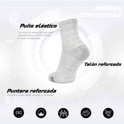 PACK DE 3 MEDIAS TENNIS