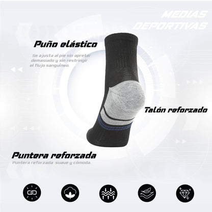 PACK DE 3 MEDIAS TENNIS