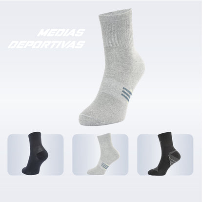 PACK DE 3 MEDIAS TENNIS
