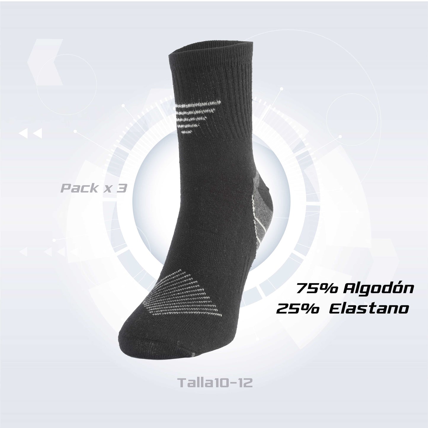 PACK DE 3 MEDIAS TENNIS