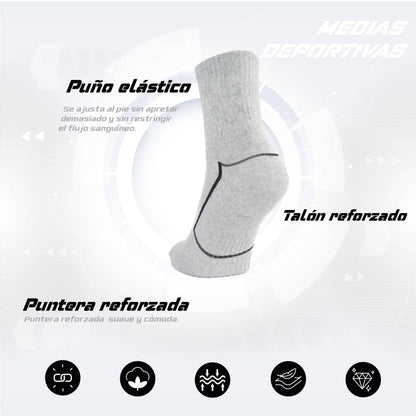 PACK DE 3 MEDIAS TENNIS