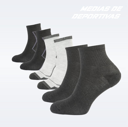 PACK DE 3 MEDIAS TENNIS