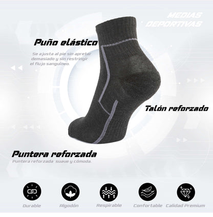 PACK DE 3 MEDIA TOBILLERA