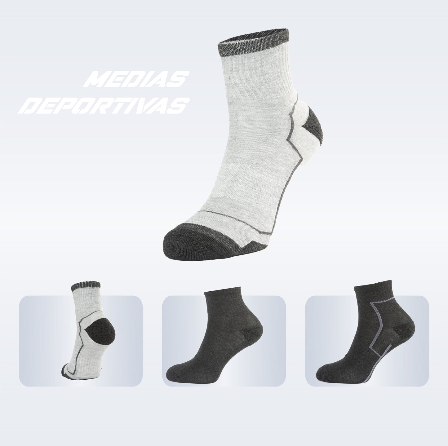 PACK DE 3 MEDIAS TENNIS