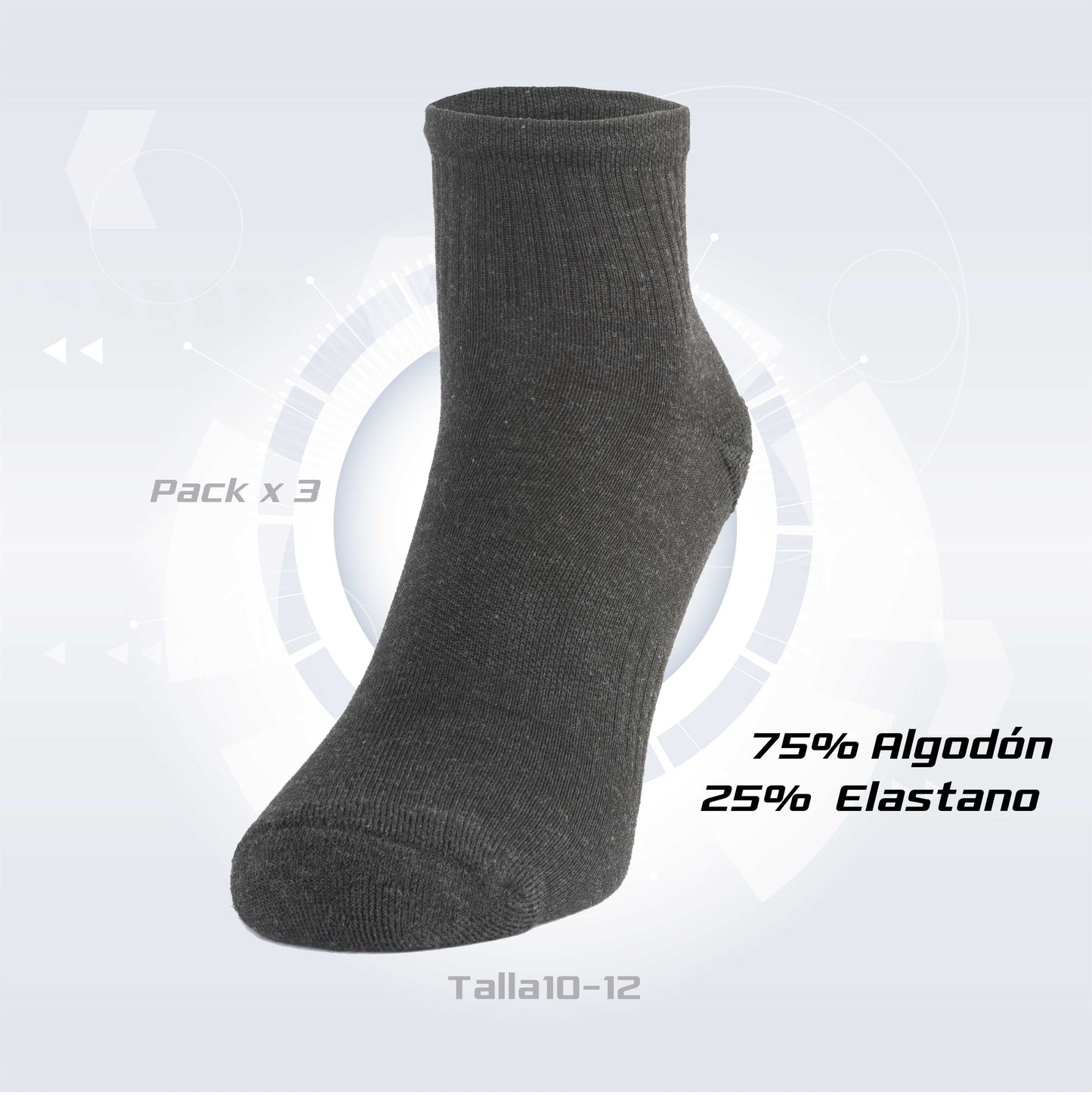PACK DE 3 MEDIA TOBILLERA