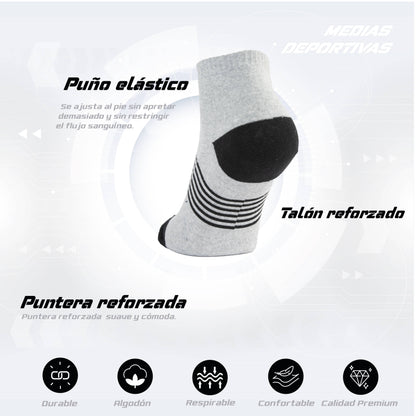 PACK DE 3 MEDIAS ZAPATILLAS