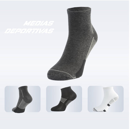 PACK DE 3 MEDIAS ZAPATILLAS