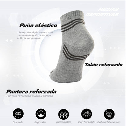 PACK DE 3 MEDIAS ZAPATILLA
