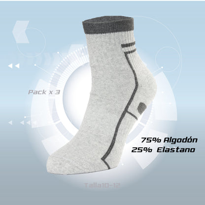 PACK DE 3 MEDIAS TENNIS
